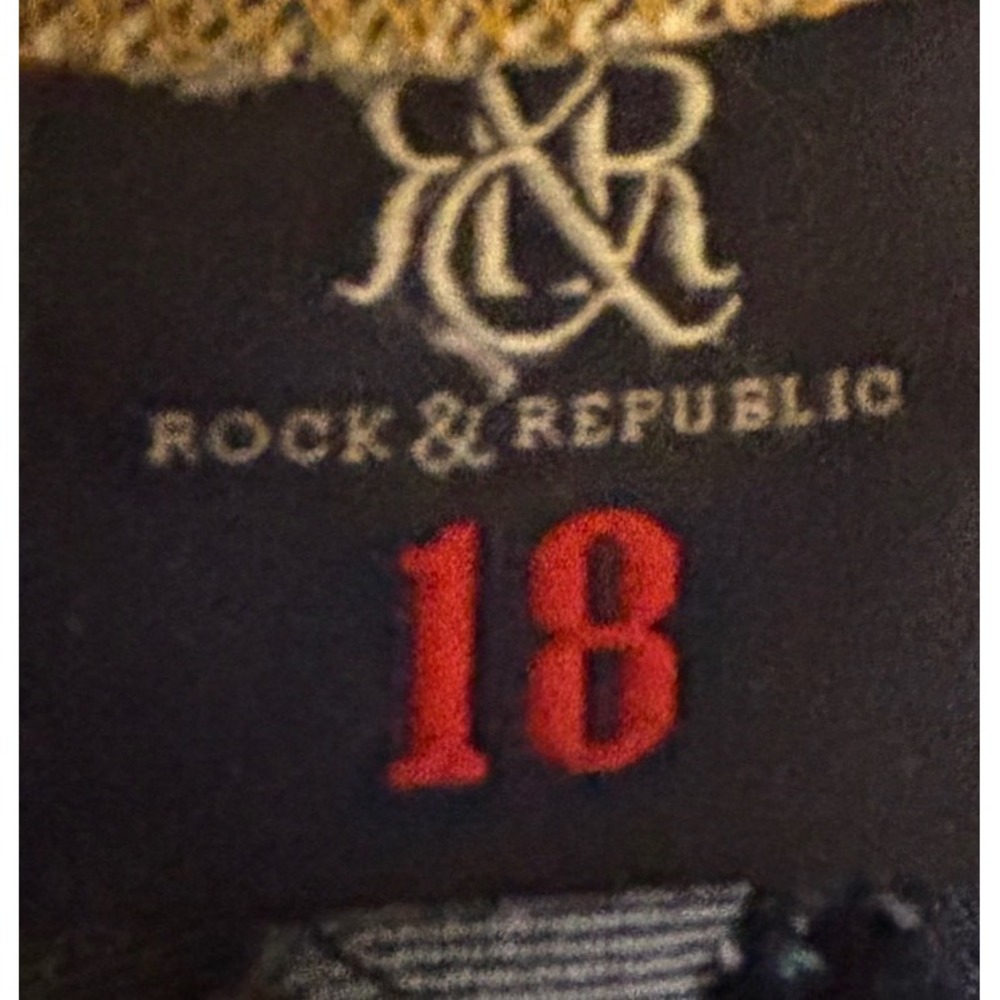 Rock & Republic Fever Pull On Bootcut Jeans Womens 18 Medium Wash Denim Rx - Picture 6 of 8